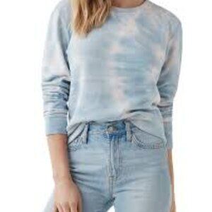 Splendid Twilight Tie-dyed Sweatshirt In Peri/ Blush